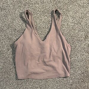 Taupe Sports bra/ Crop Top